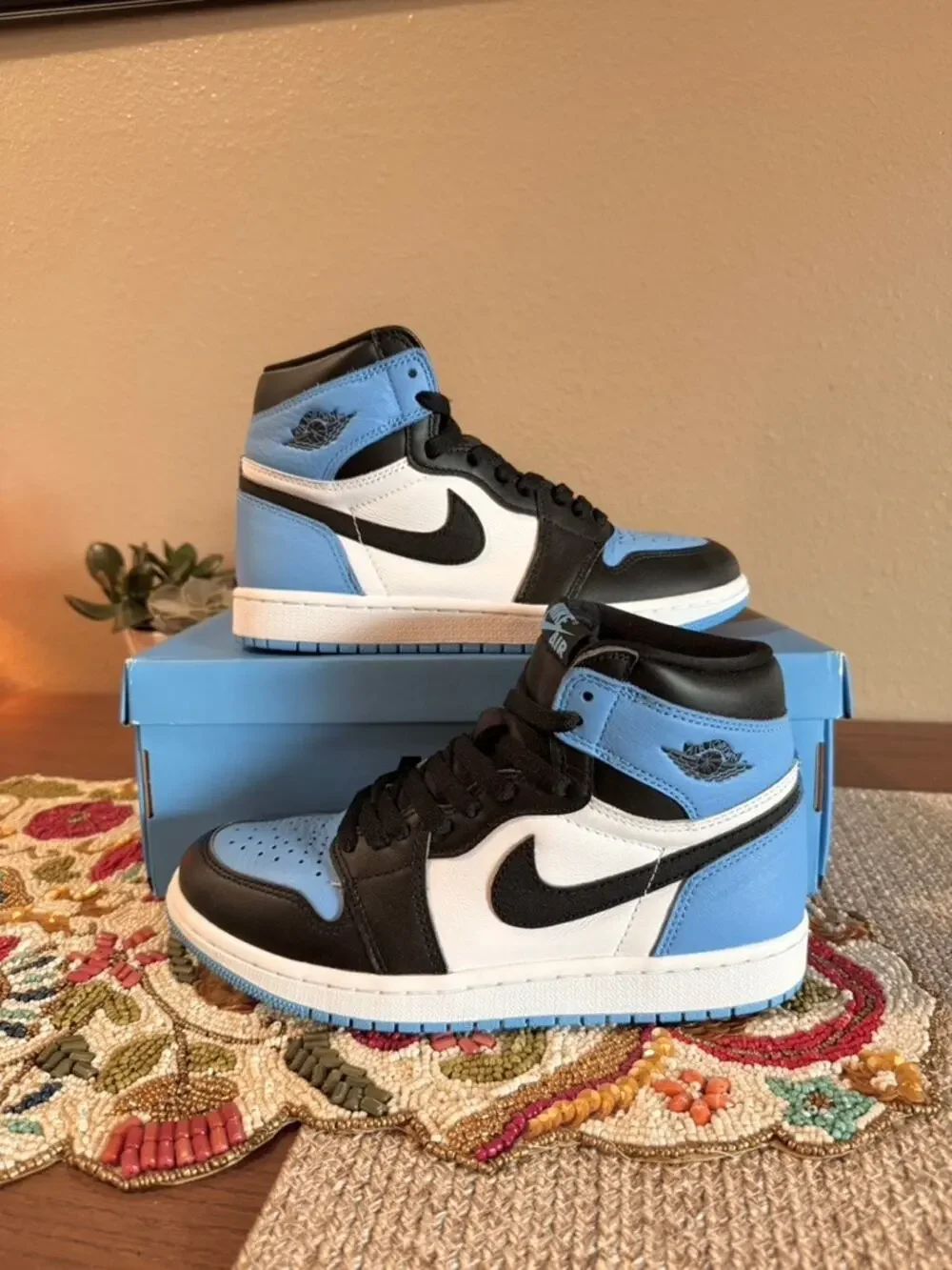 Jordan 1 Retro High OG UNC Toe University Blue Black White Reimagined DZ5485 400